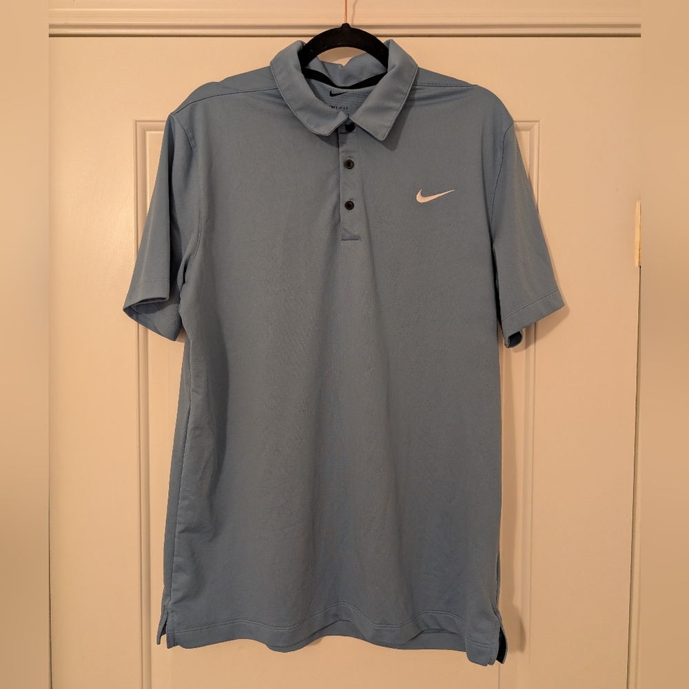 Nike‎ Men's Light Blue Drifit Polo